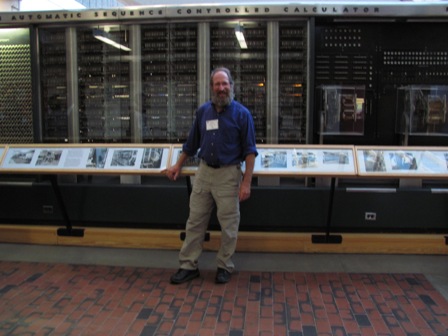 Dr. Baker with the Harvard Mark I computer (1944)